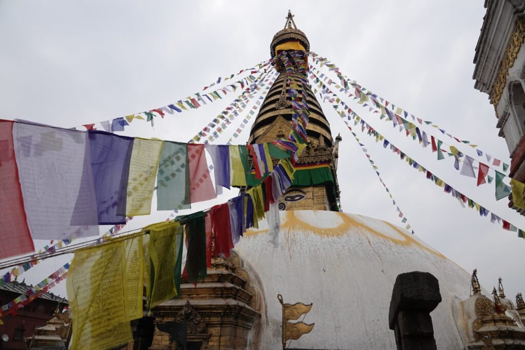 Swayambhunath mit Gebetsfahnen