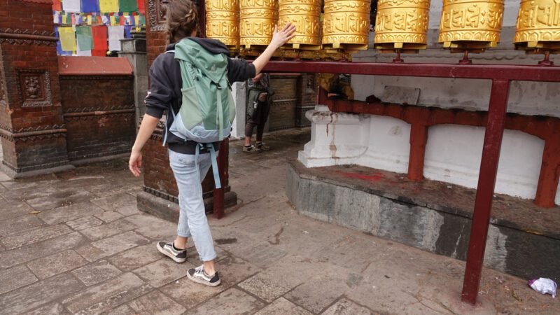 Gebetsmühlen am Swayambhunath