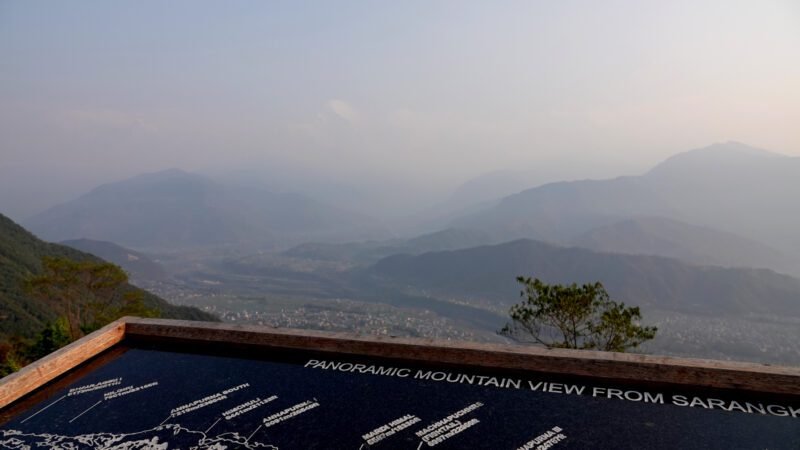 Annapurnarange in den Wolken