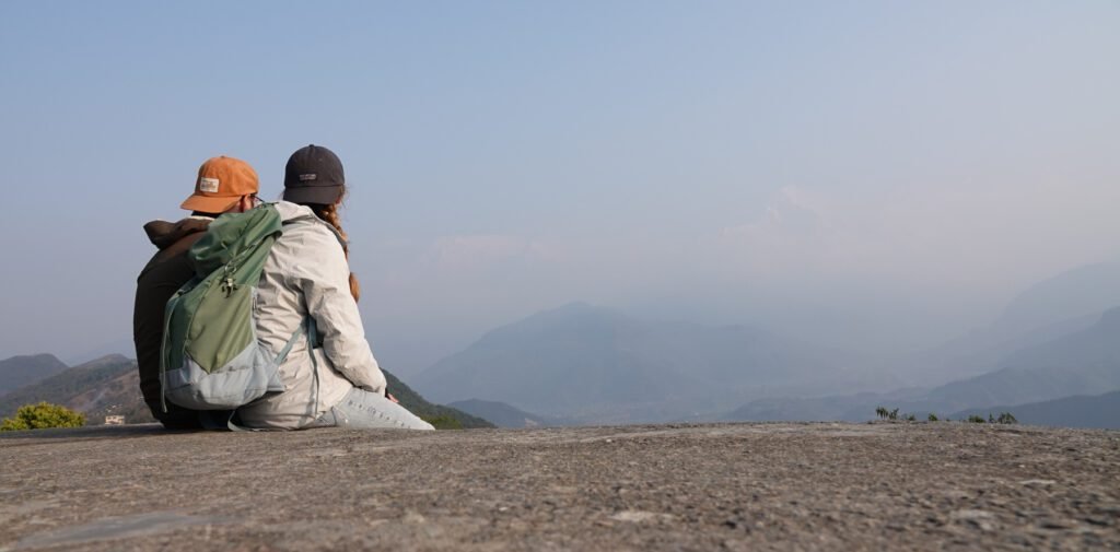 Blick auf die Annapurnarange