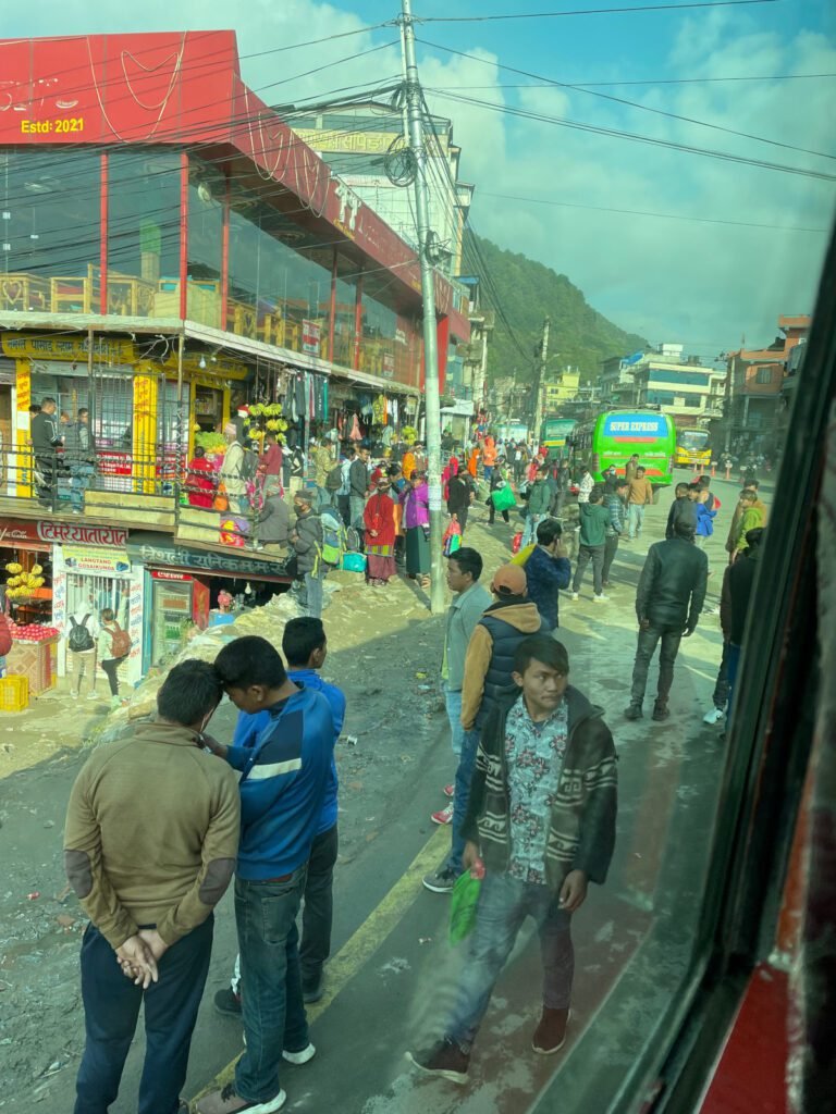 Busfahrt in Nepal