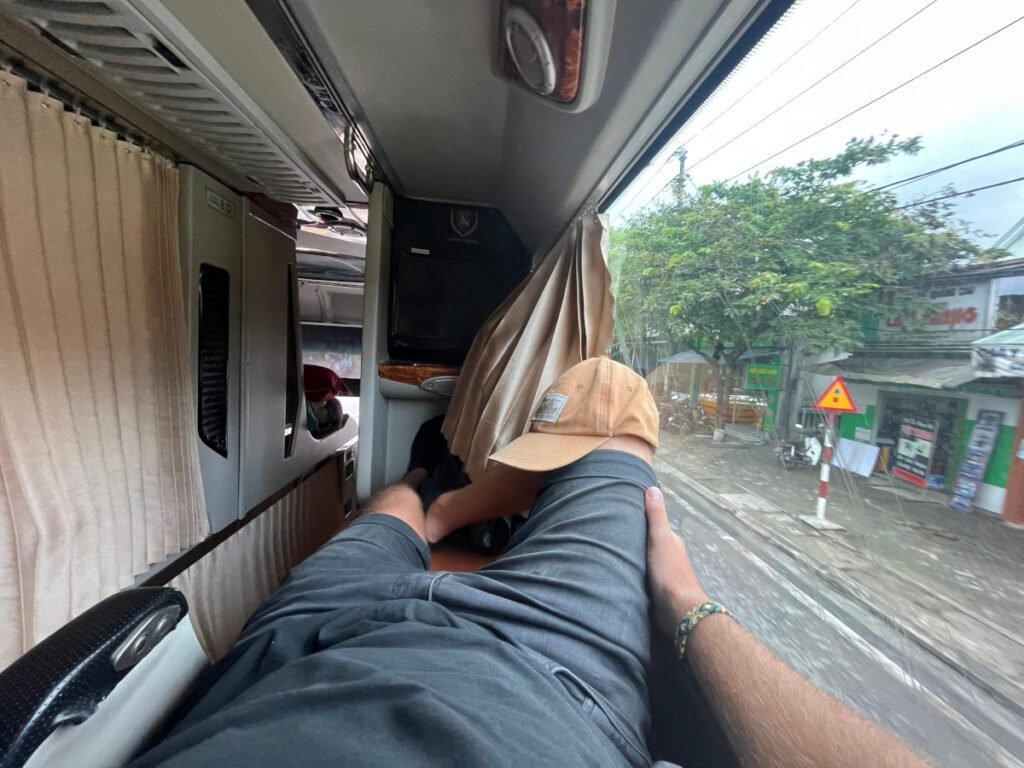 Aussicht aus dem Sleeperbus - oben