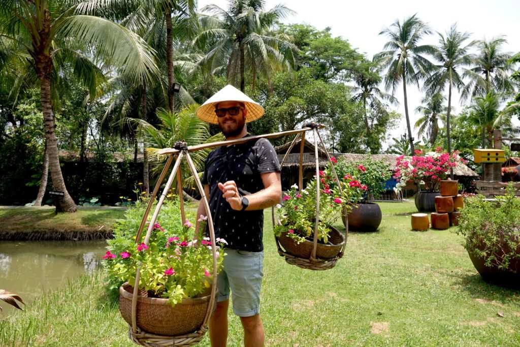 Sieht einfacher aus, als es ist. Wir waren fast alleine im Park...