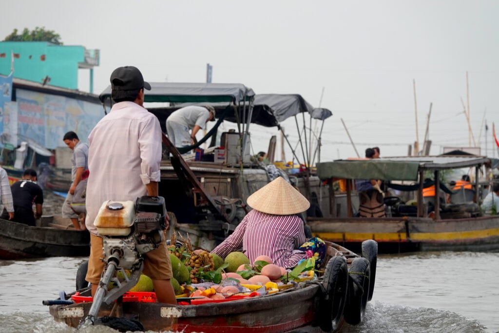 Der schwimmende Markt war wirklich beeindruckend