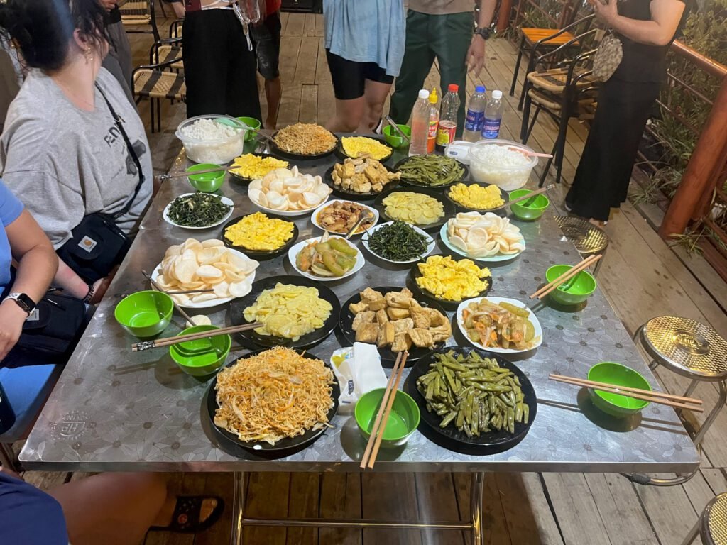 Das Essen war grandios und immer genug für alle da