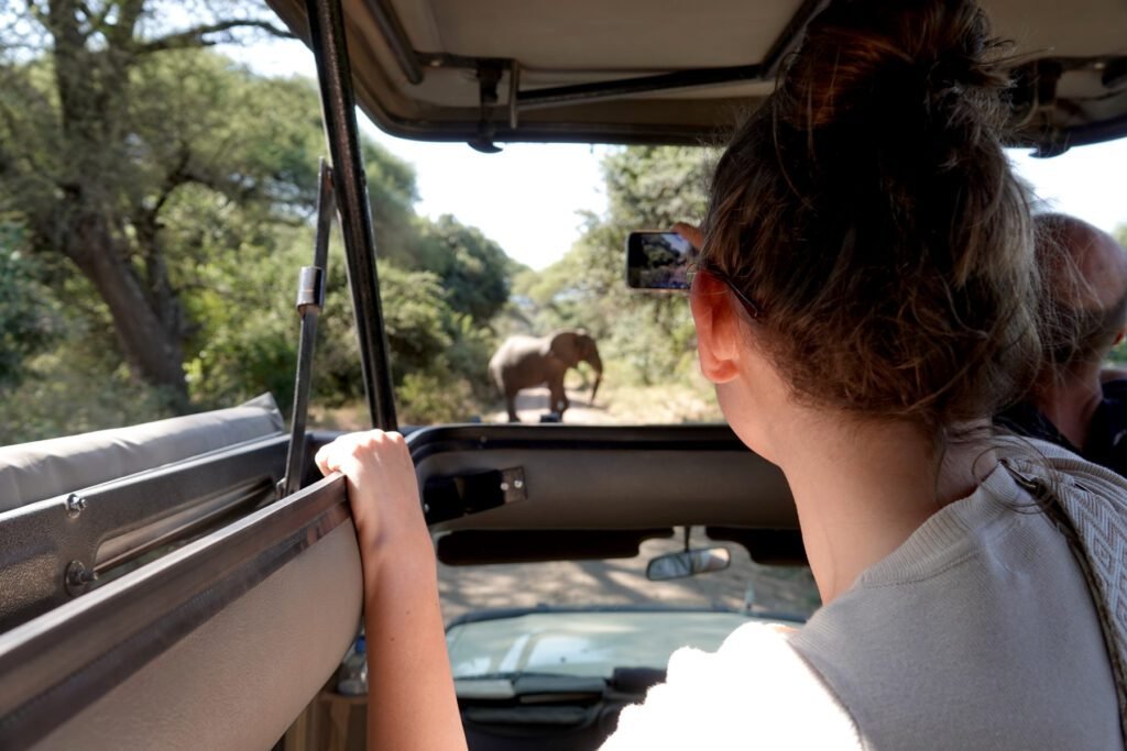 Jeep mit Gruppensafari