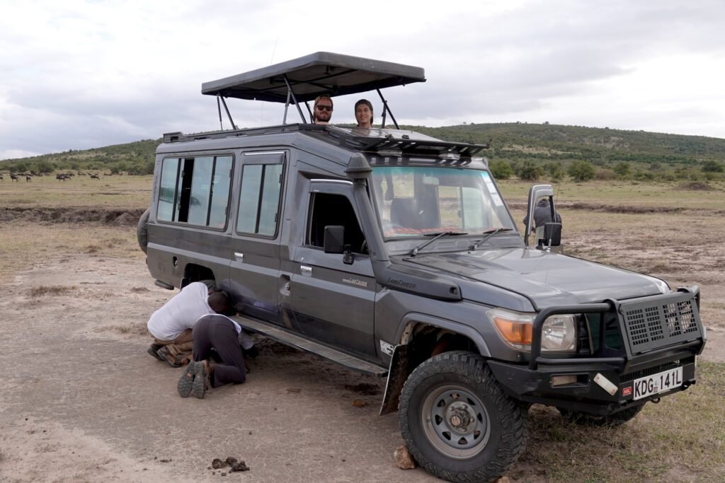 Reifenwechsel in der Wildnis