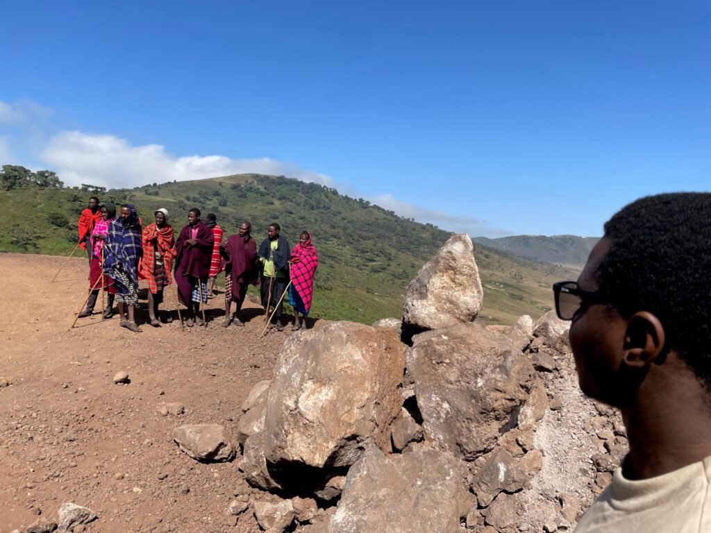 Masais am Straßenrand