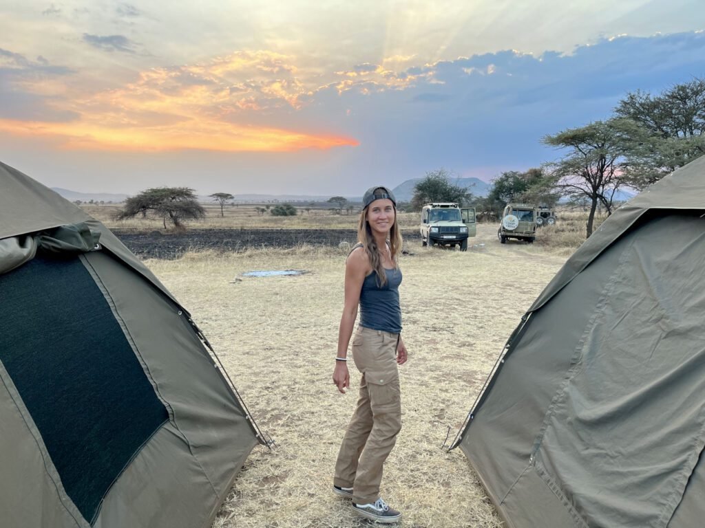 Campingplatz in der Serengeti ohne Zäune