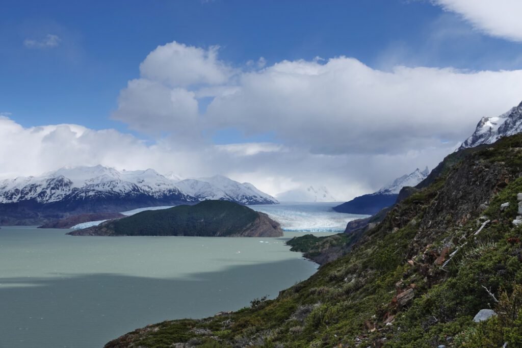 Der Gletscher war früh zusehen