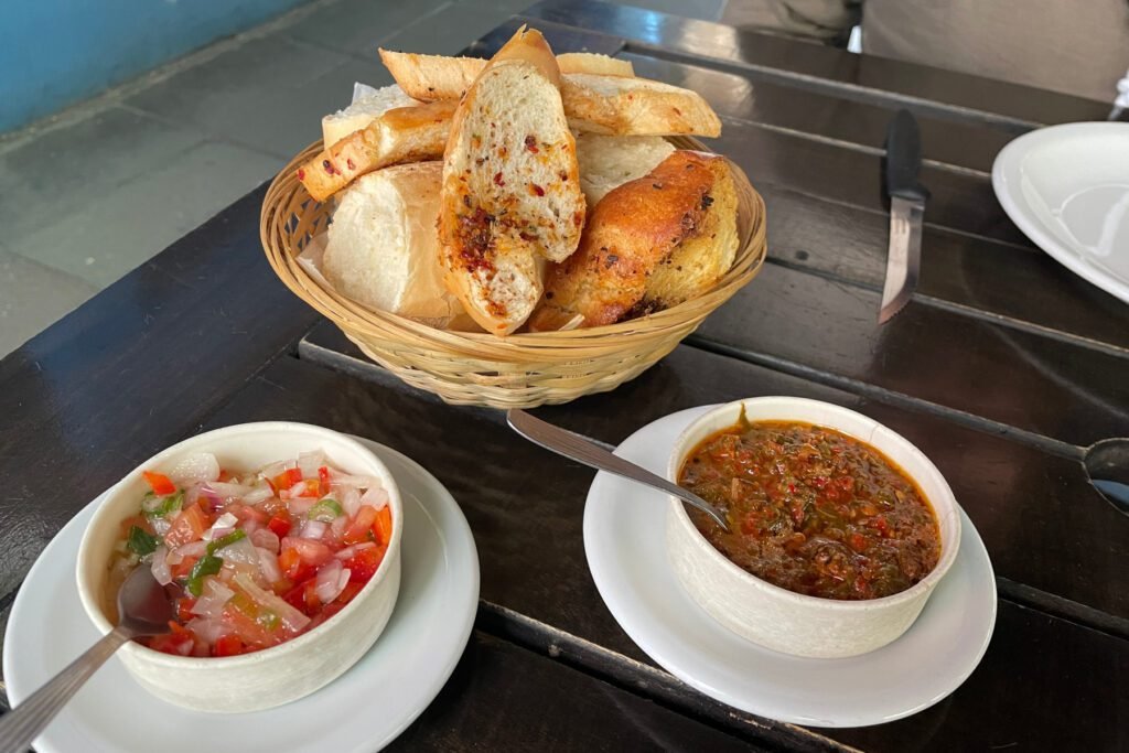 Kleine Vorspeise in einem Restaurant