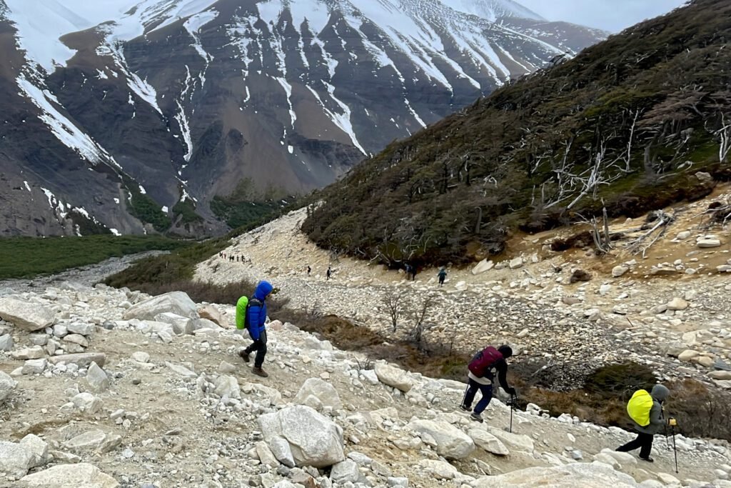 Abstieg vom "Torres del Paine"