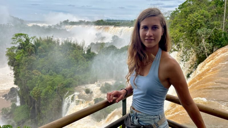 Sehr viel Gischt in der Luft