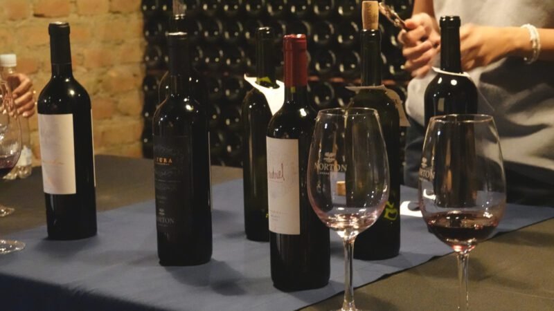 Zur Führung gab es drei ausgewählte Weine