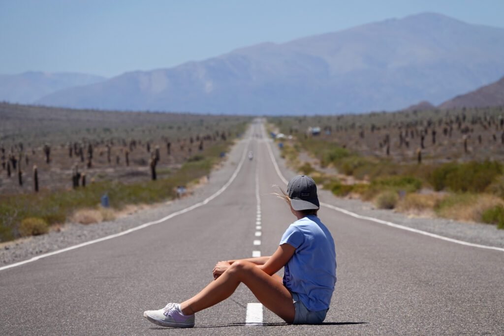 Kilometerlange gerade Straßen