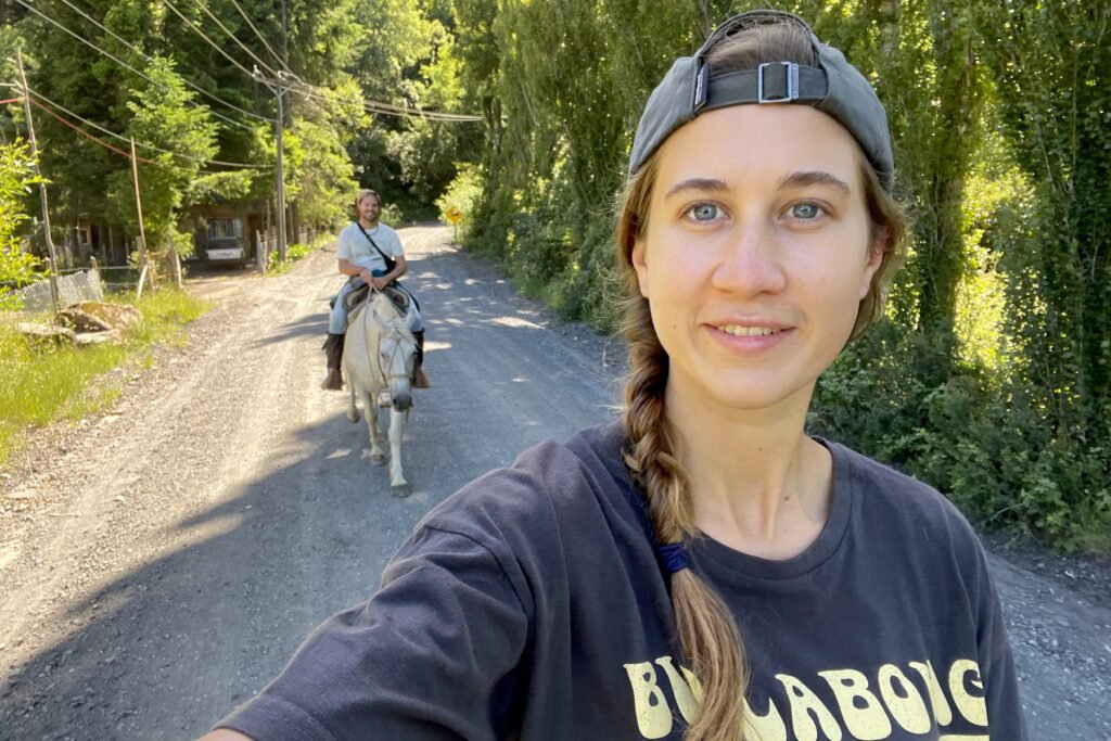 Erstmal an das Pferd gewöhnen