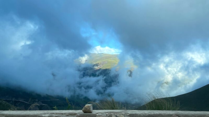 Wolken versperren uns die Sicht