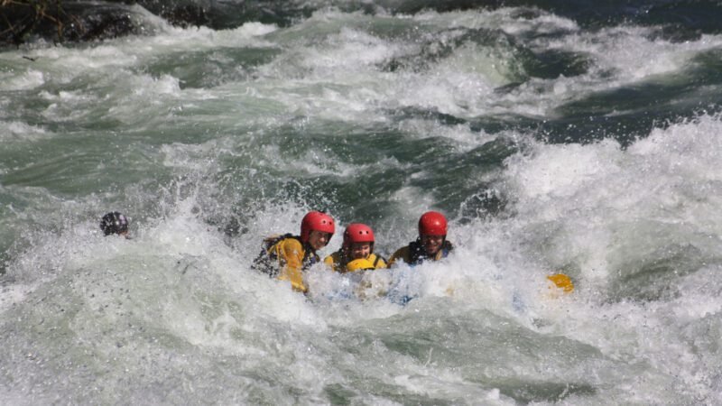 Wir wurden ziemlich Nass