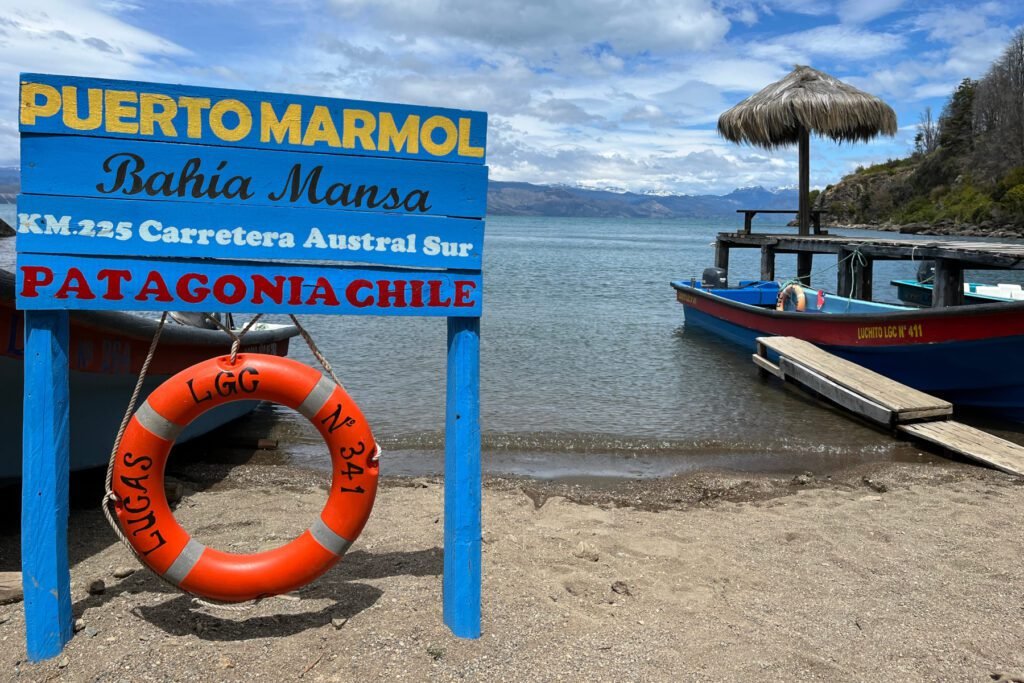 Start der Kajaktour zu den Marble Caves