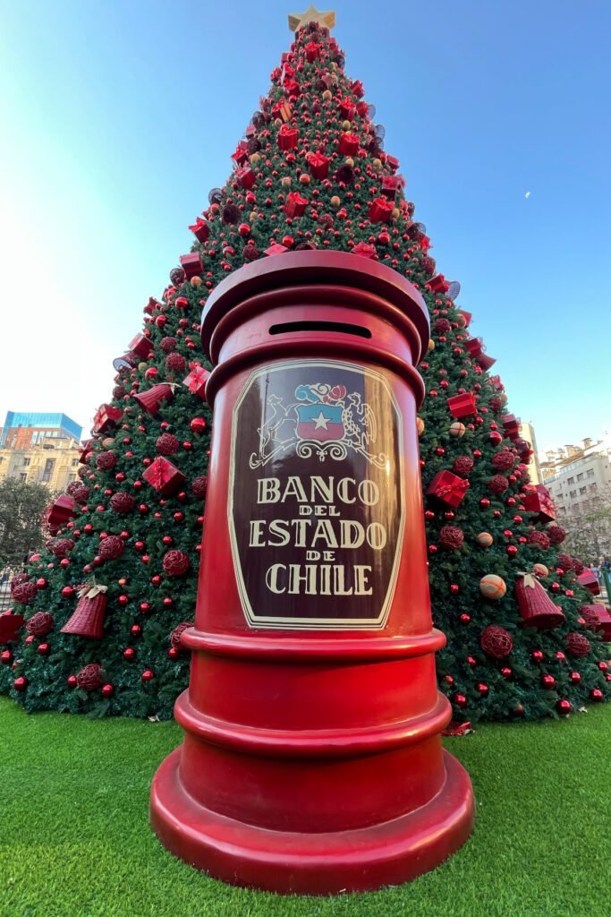 Weihnachtsbaum in Santiago