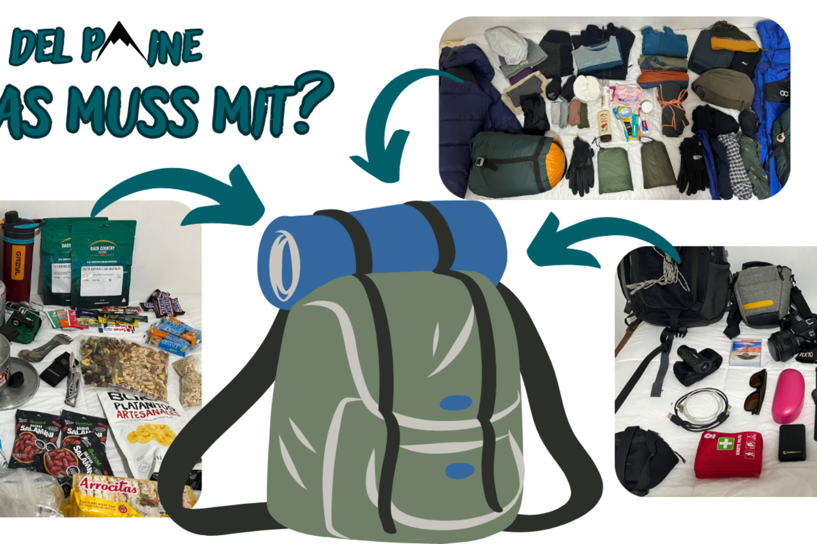 Packliste für eine Wanderung im Torres del Paine