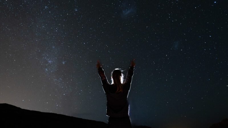Glasklarer Sternenhimmel