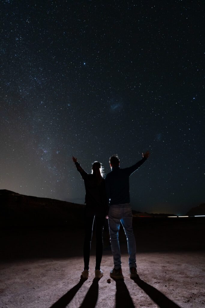 Sternenhimmel und die sichtbare Milchstraße