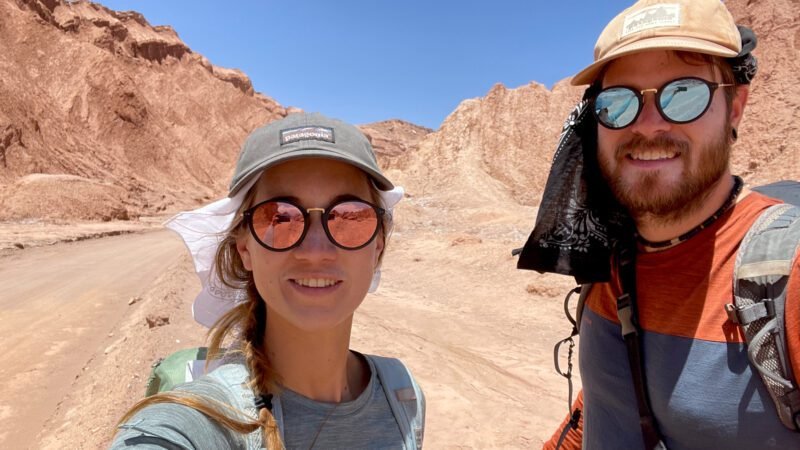 Mit Tüchern gegen die Sonne