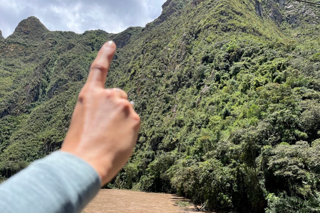 Da ist Machu Picchu