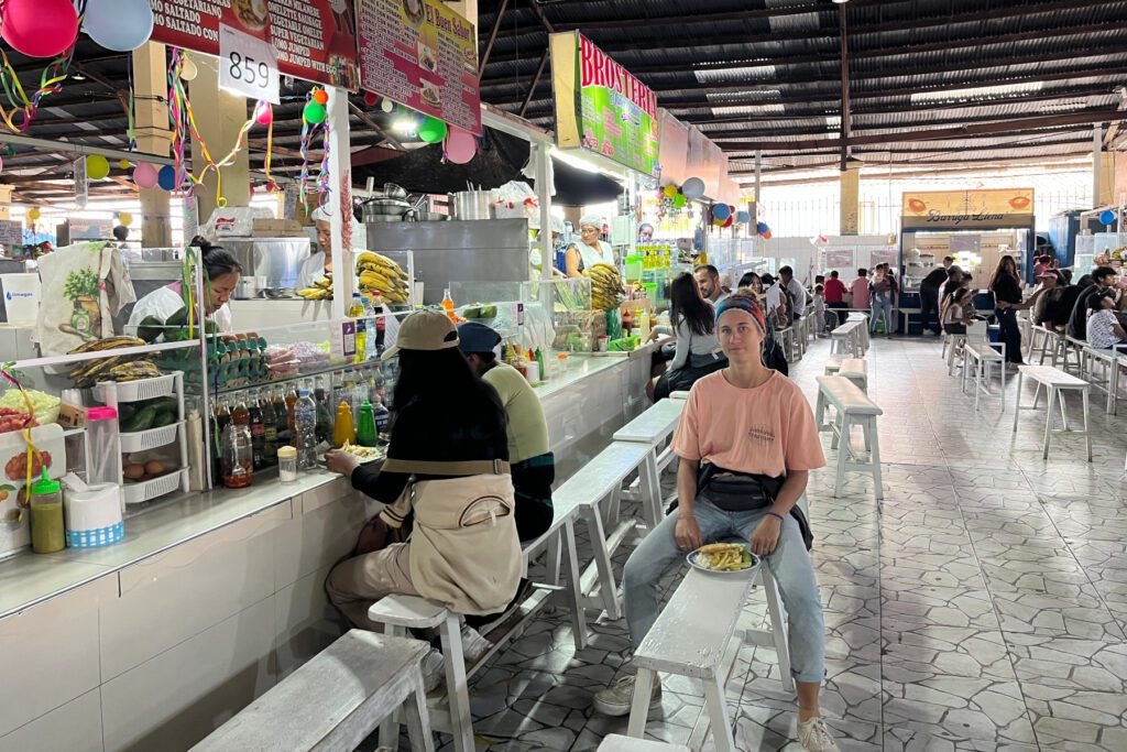 Die Essensstände im San Pedro Market