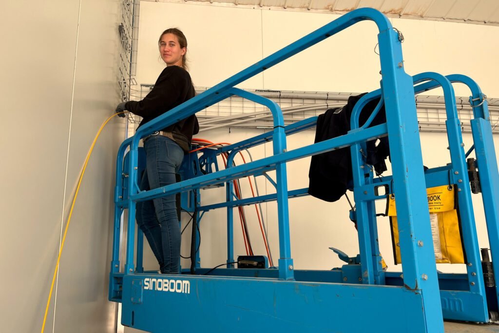Arbeiten auf dem Scherenlift