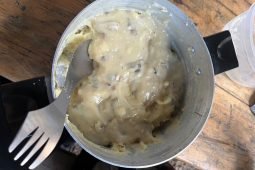 Kartoffelbrei mit Cremesuppe