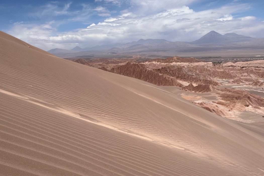 San Pedro de Atacama im Hintergrund